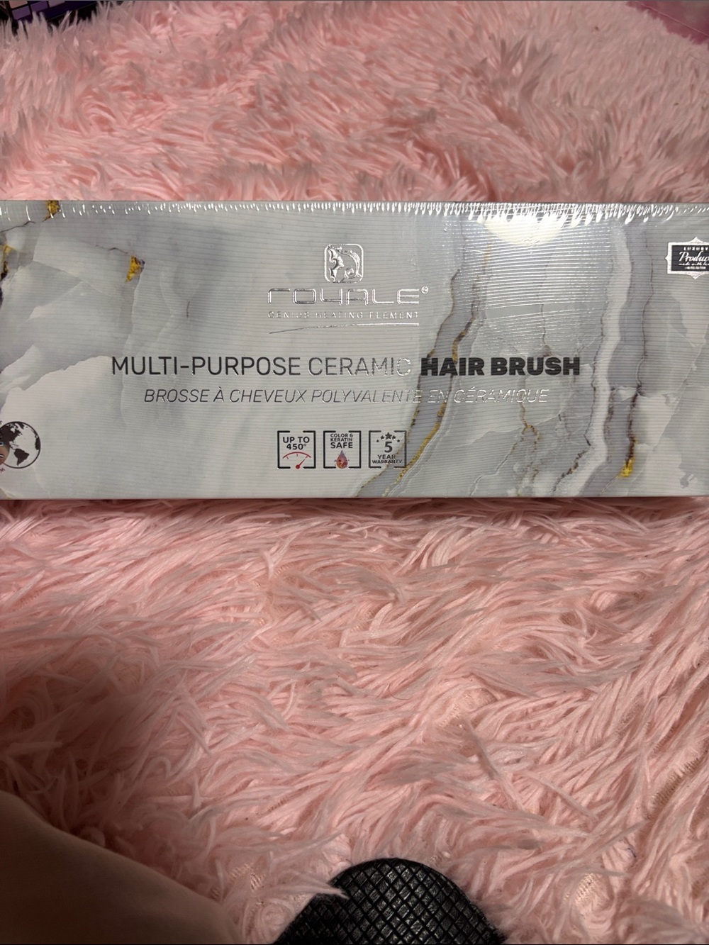 Multi-Purpose Ceramic Hair Brush – Black